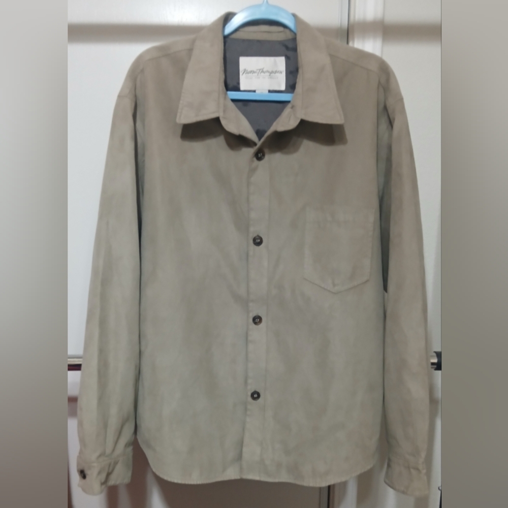 Norm Thompson Beige Shirt Jacket